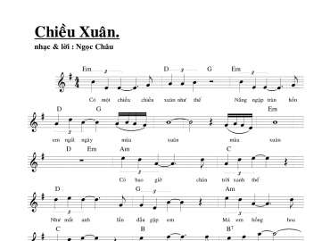 Chiều Xuân sheet có lời