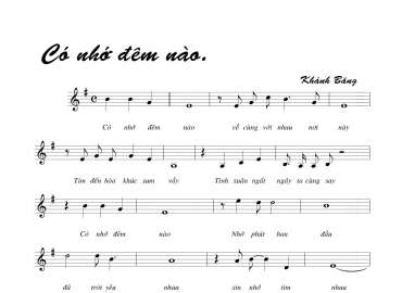 Có Nhớ Đêm Nào sheet có lời