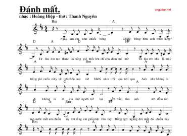 Đánh Mất sheet có lời