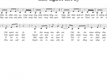 Mắt nai chacha sheet nhạc có lời