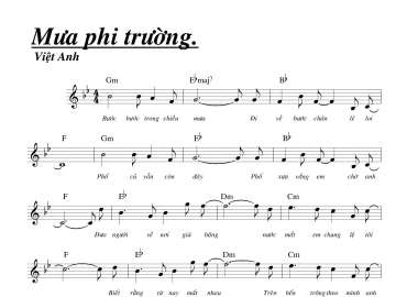 Mưa Phi Trường sheet có lời