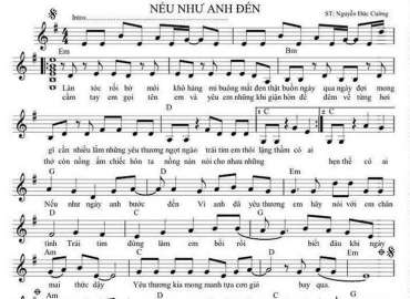 Nếu Như Anh Đến sheet có lời