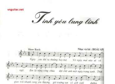 Tình Yêu Lung Linh sheet có lời