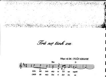 Trả Nợ Tình Xa sheet có lời