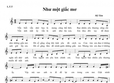 Như một giấc mơ sheet có lời