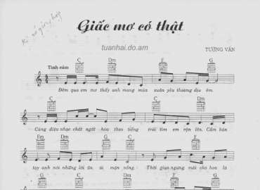 Giấc Mơ Có Thật sheet có lời 