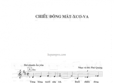 Chiều đông Matxcova sheet có lời