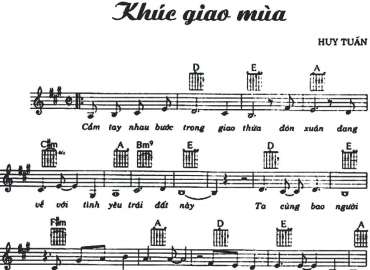 Khúc giao mùa sheet có lời