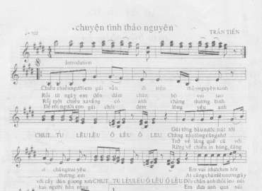 Chuyện Tình Thảo Nguyên sheet nhạc có lời