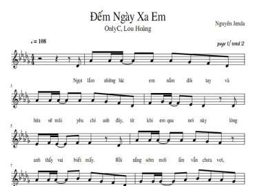 Đếm ngày xa em sheet có lời