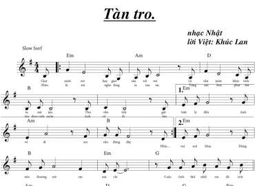  Tàn tro sheet có lời