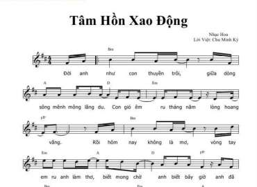  Tâm hồn xao động sheet có lời