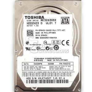 Hdd Laptop Toshiba/Hitachi/Western/Samsung 320G Sata 1N MSP: TTK60
